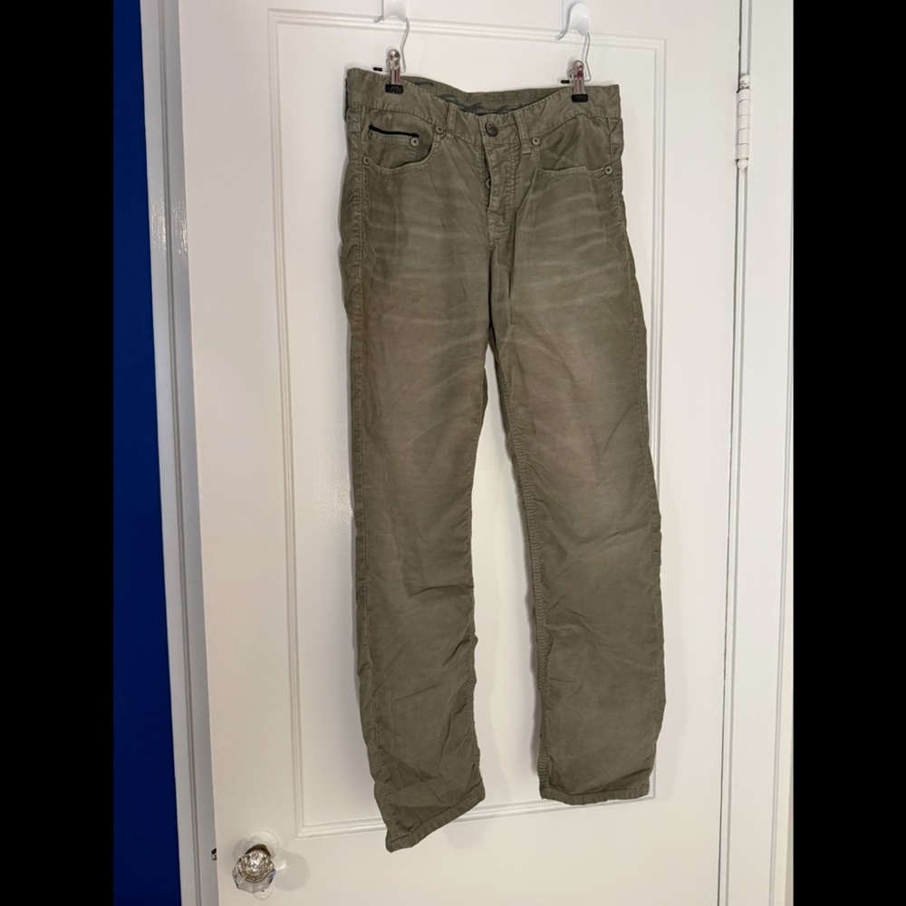 Stitch's Olive Green Cotton-Blend Pants